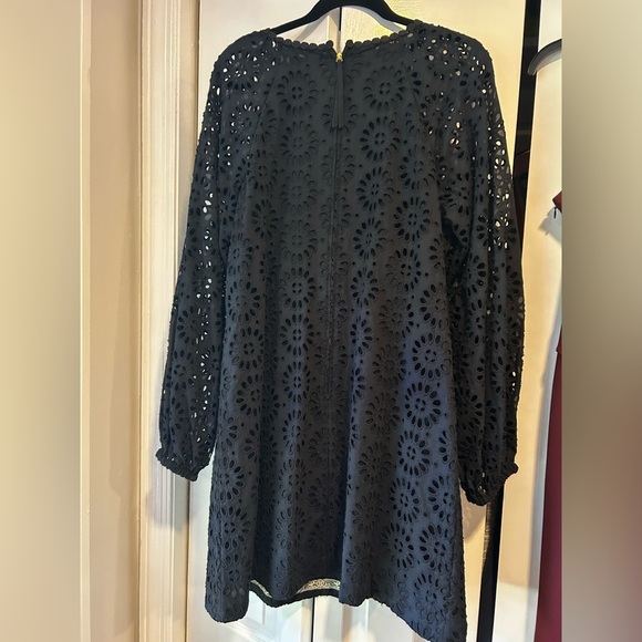 Lilly Pulitzer Black Eyelet Long Sleeve Dress - Picture 3 of 4